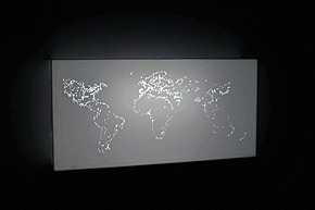 light box object installation