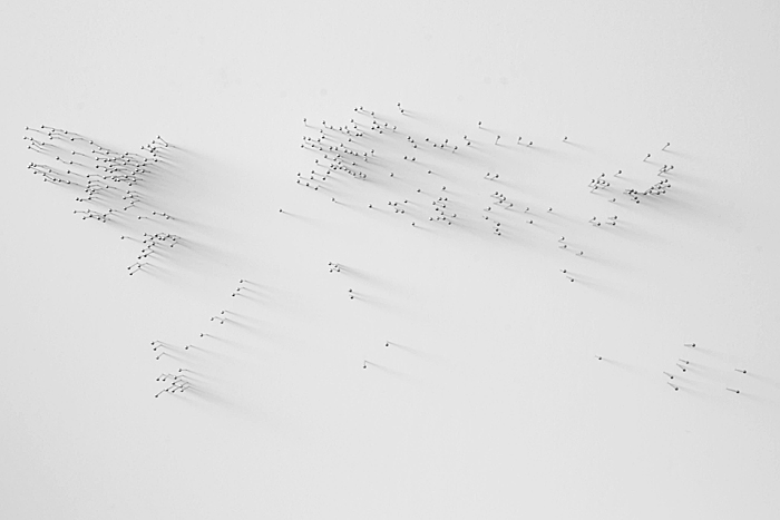 absent night map with pins