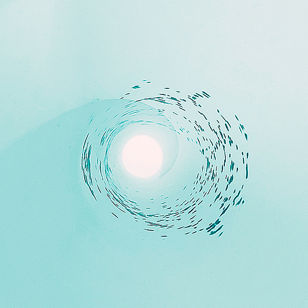 photographic print scrolls in space