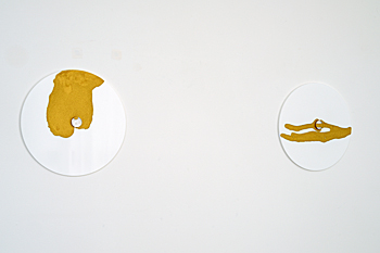 perspex and ink circles